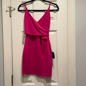 Lulu's Hot Pink Bodycon Mini Dress- XS- NWT